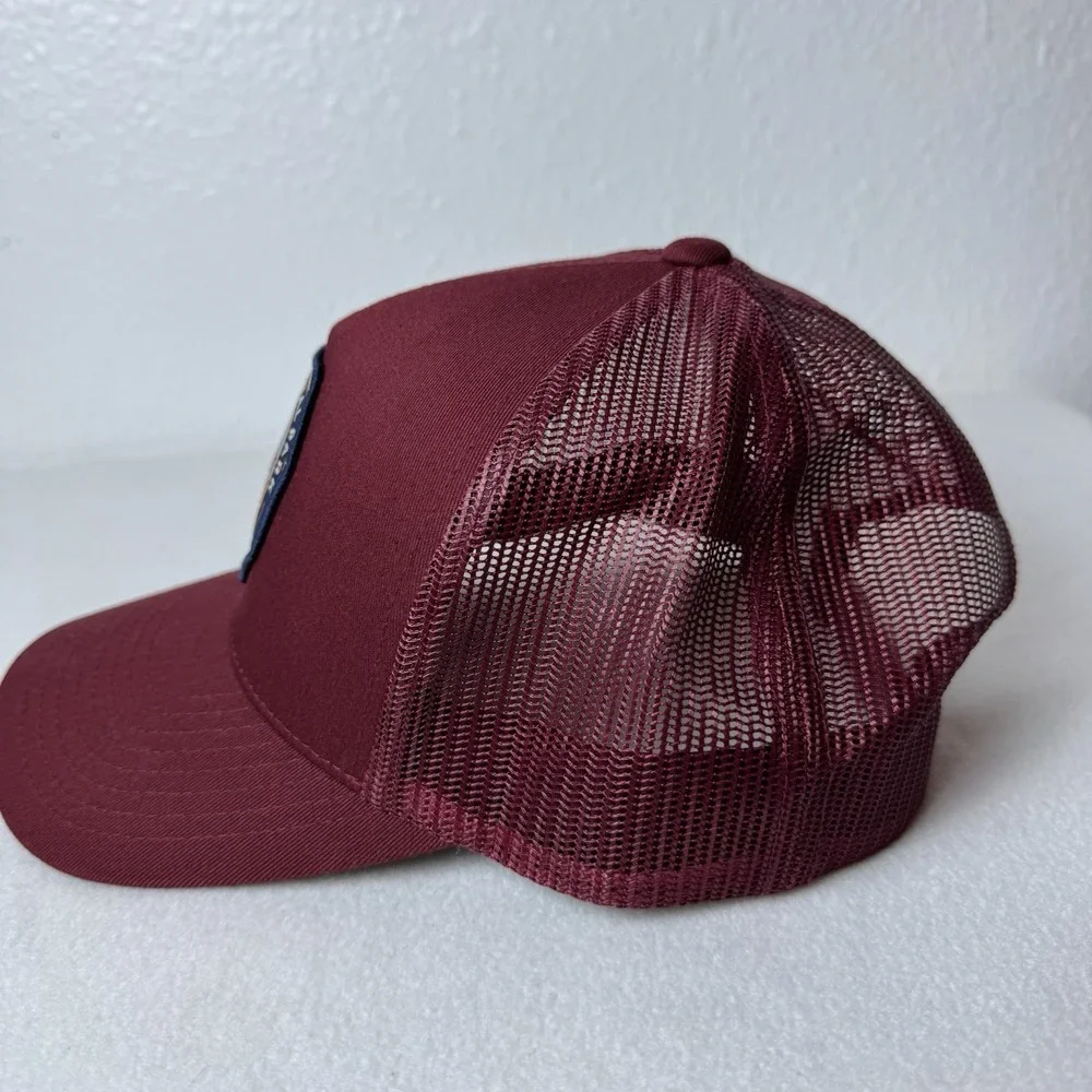 Pendleton Zion National Park Hat Burgundy Red Adjustable SnapBack Cap Yupoong